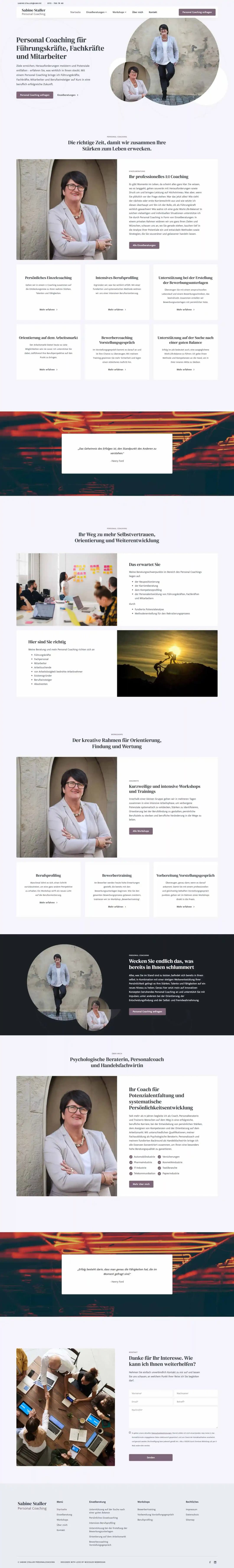 Mischler Webdesign Mannheim Designagentur Portfolio Custom Webdesign Personalcoaching website