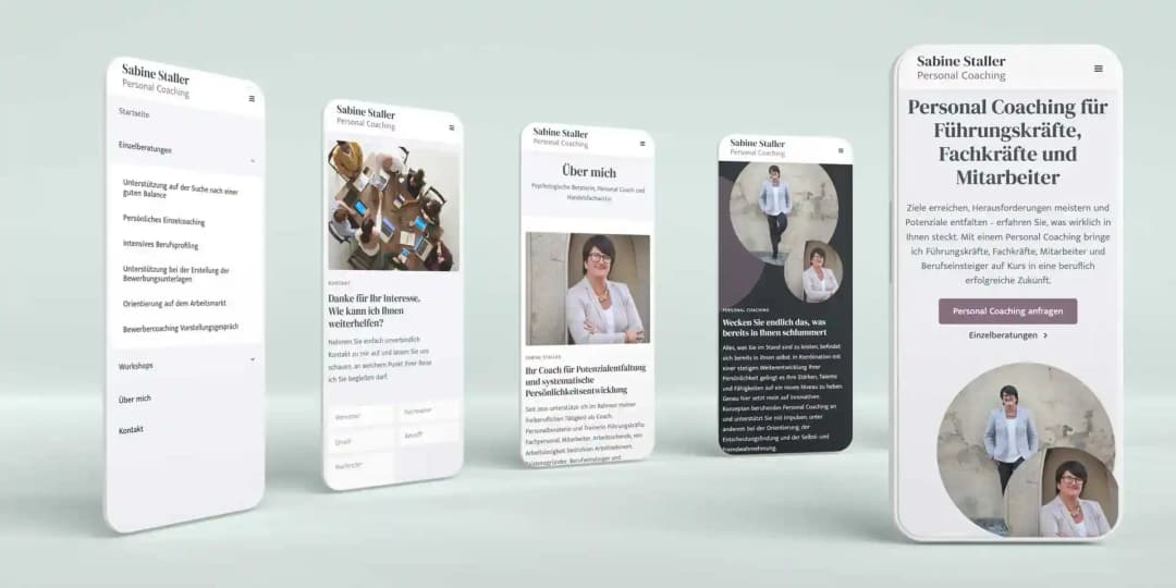 Mischler Webdesign Mannheim Designagentur Portfolio Custom Webdesign Personalcoaching responsive