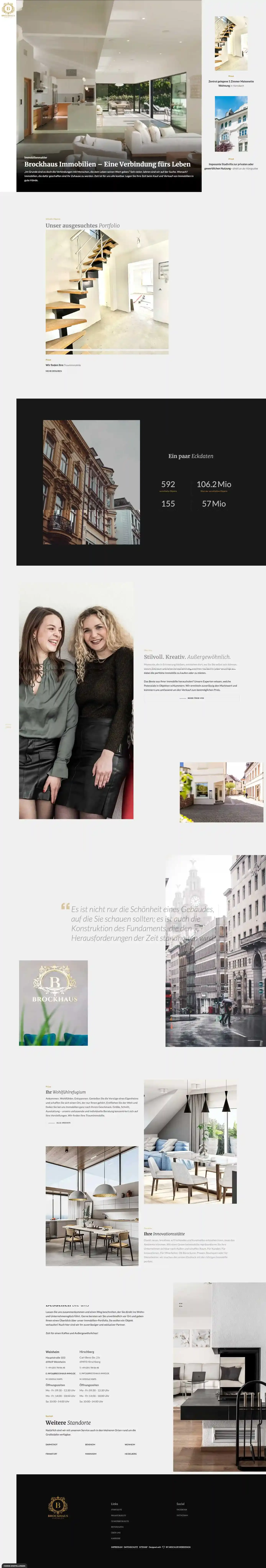 Mischler Webdesign Mannheim Designagentur Portfolio Custom Webdesign Brockhaus Website