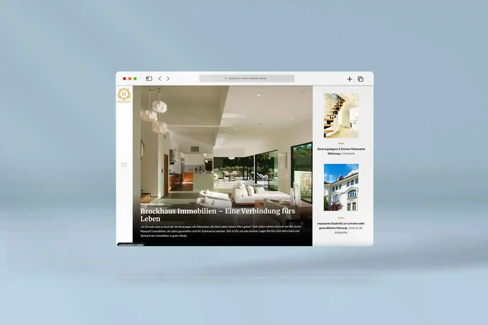Mischler Webdesign Mannheim Designagentur Portfolio Custom Webdesign Brockhaus Website Mockup