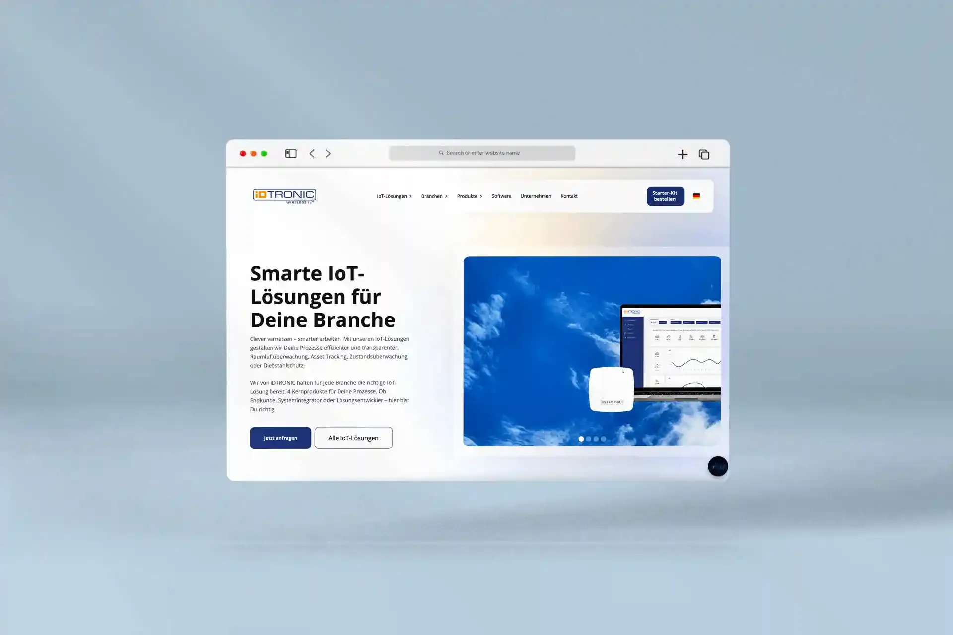 Mischler Webdesign Mannheim Designagentur Portfolio Custom Webdesign idtronic website mockup