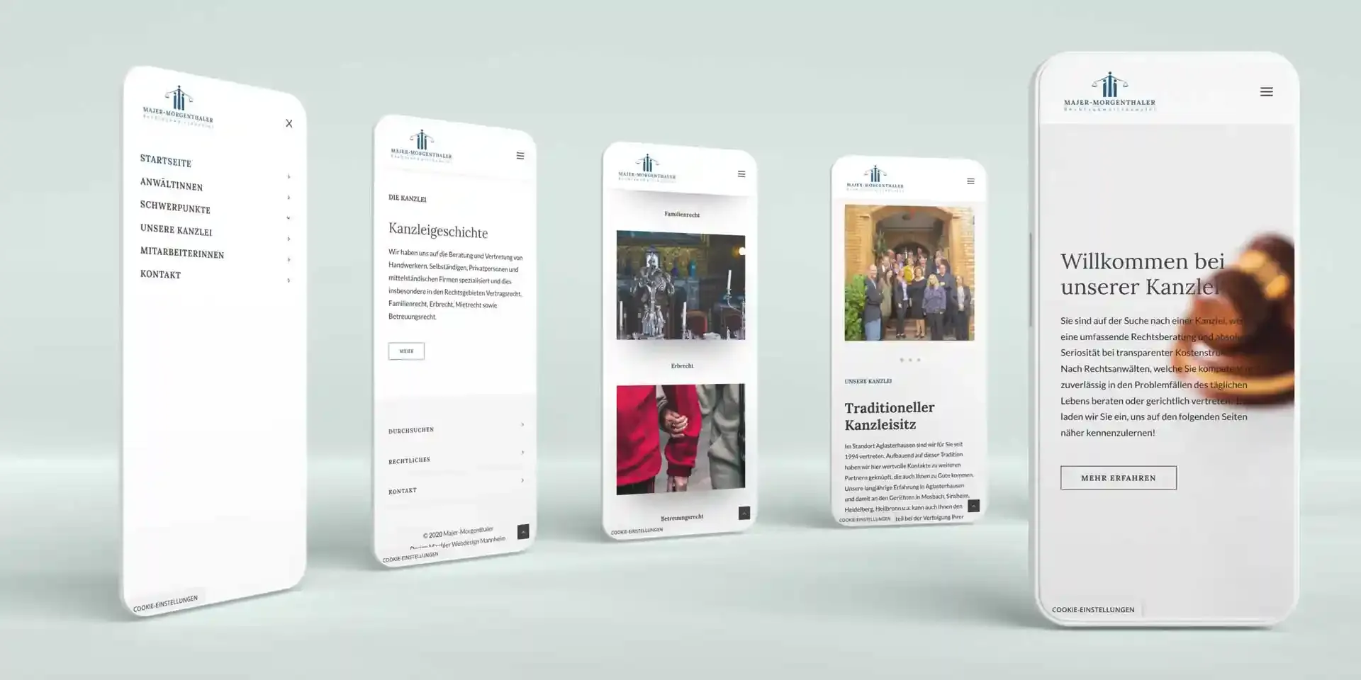 Mischler Webdesign Mannheim Designagentur Portfolio Custom Webdesign Kanzlei Majer-Morgenthaler Website Responsive