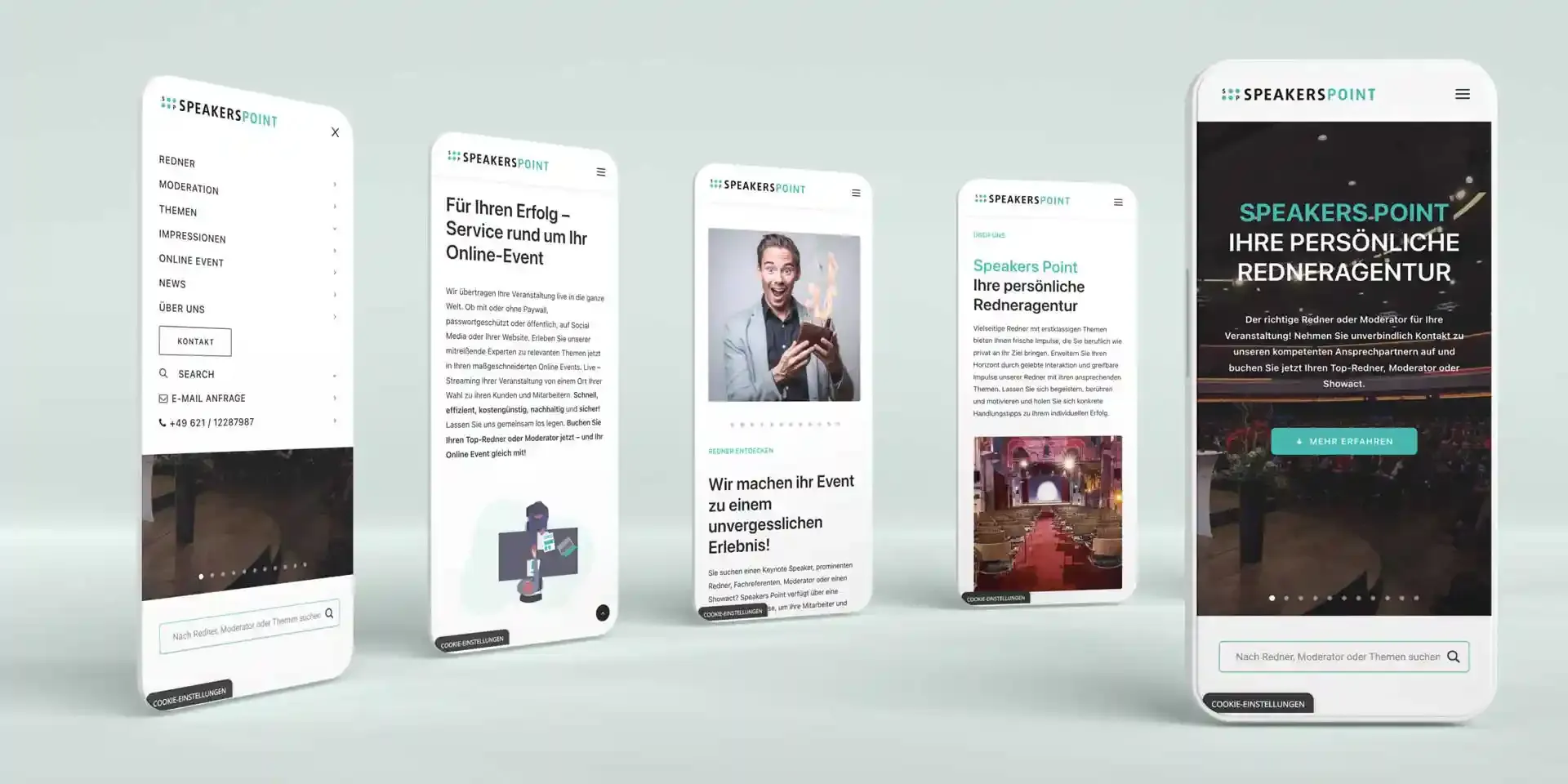 Mischler Webdesign Mannheim Designagentur Portfolio Custom Webdesign Speakers Point Website Responsive