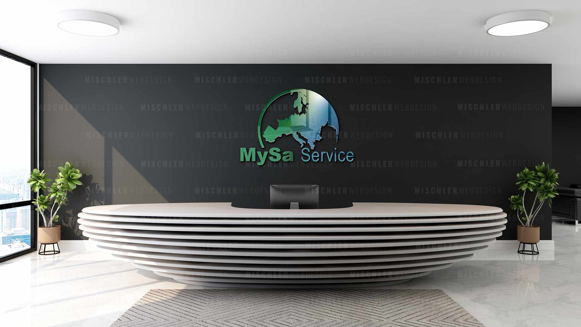 Mischler Webdesign bietet das beste Logodesign. Hier ein Beispiel von MySa-Service