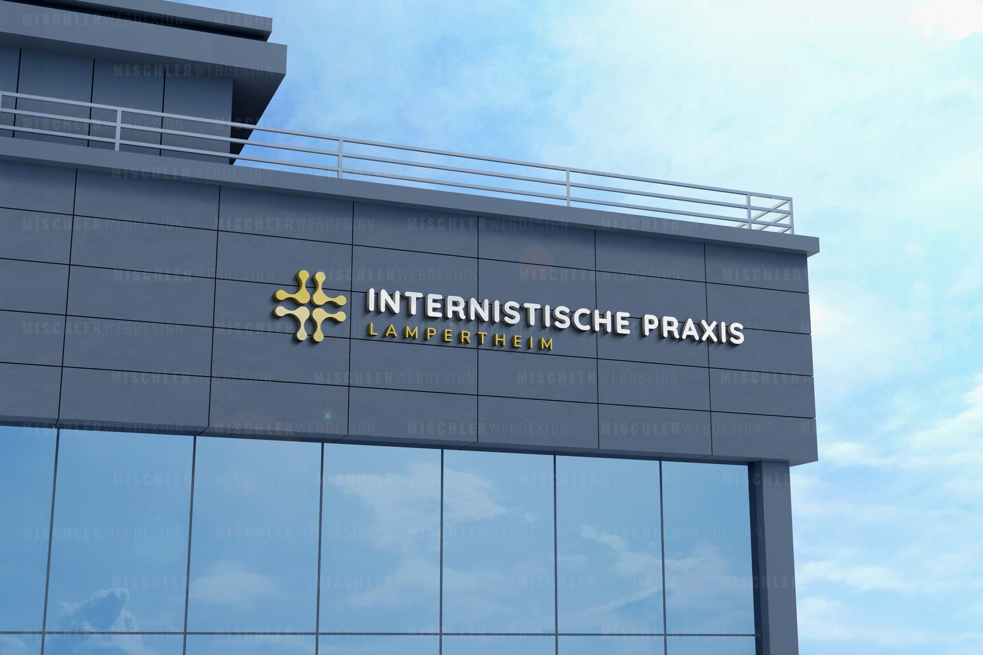 Mischler Webdesign bietet das beste Logodesign. Hier ein Beispiel von Internistische Praxis Lampertheim