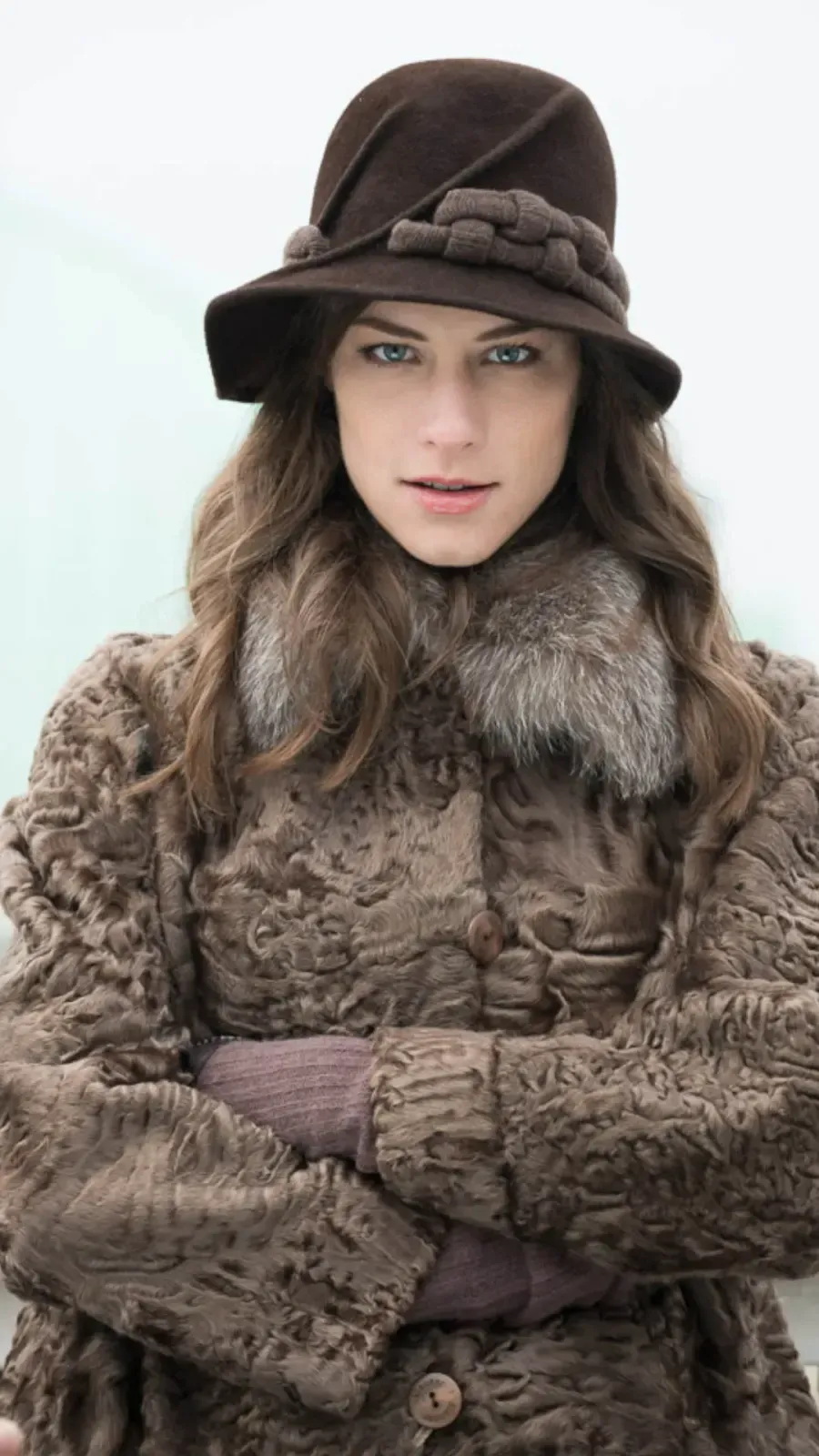 Persianer Jacke mit Fuchskragen