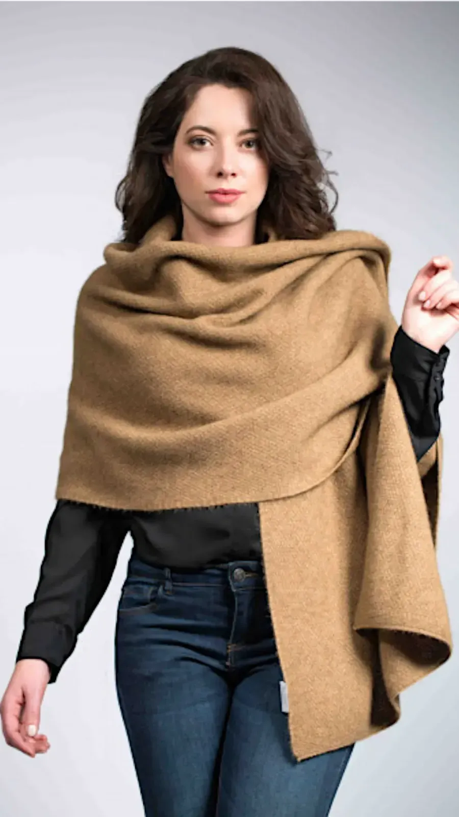 Possum / Merino / Seide - Stola