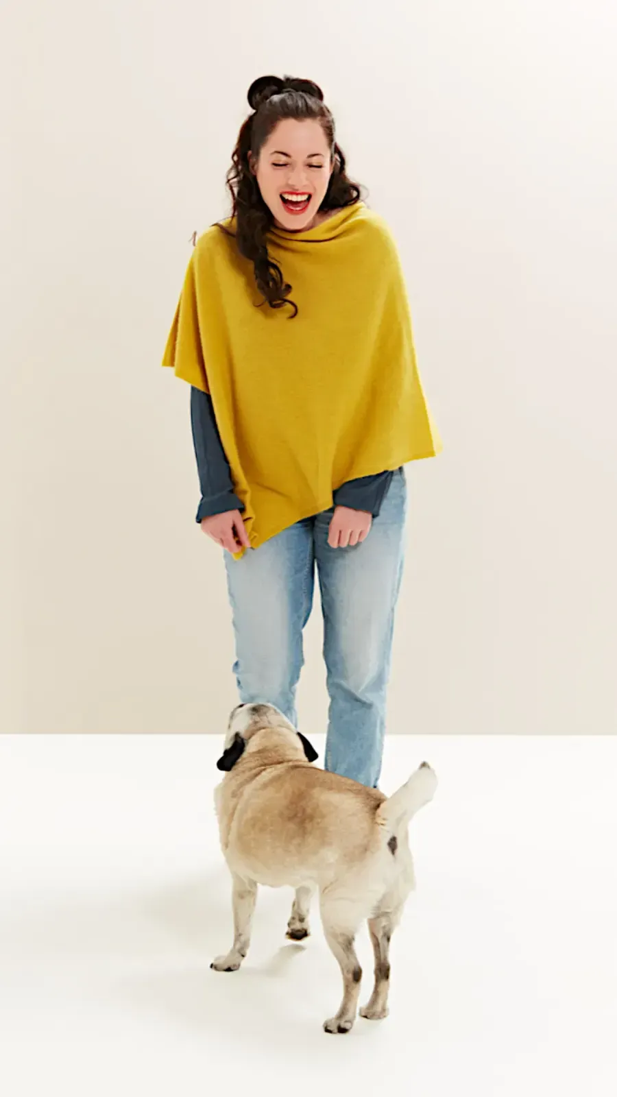 Possum / Cashmere / Seide - Poncho